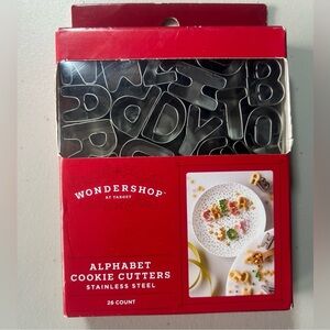 Wondershop Alphabet Cookie Cutters